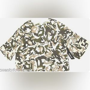 NWT Anthropologie Sam & Lavi Amelia Top in Camo Amo w/ Exposed Back Zipper